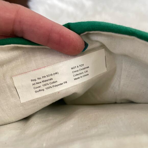 Vintage Christmas Stocking Lot of 2 Santa & Angel Stiff Cardboard Front READ - Picture 16 of 16